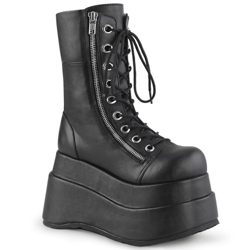 Black Demonia Bear-265 Vegan Leather Women's Knee-high Boots | 65RIPX