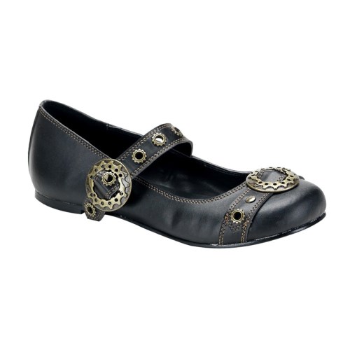 Black Demonia Daisy-09 Vegan Leather Women's Mary Jane Shoes | 67VNAD