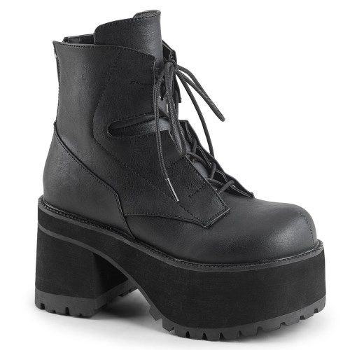 Black Demonia Ranger-102 Vegan Leather Women's Ankle Boots | 70JTXS