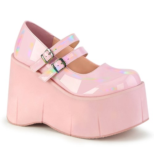 Pink Demonia Kera-08 Hologram Women's Mary Jane Shoes | 63GDFL