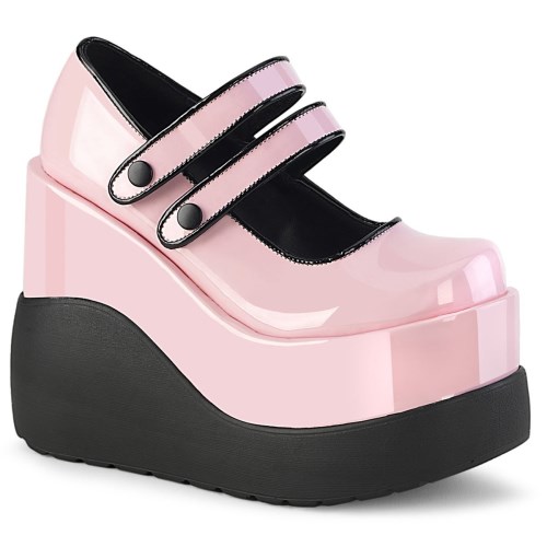 Pink Demonia Void-37 Patent Women's Mary Jane Shoes | 81KNDA