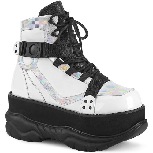 White Demonia Neptune-181 Vegan Leather Men's Ankle Boots | 92AXRV