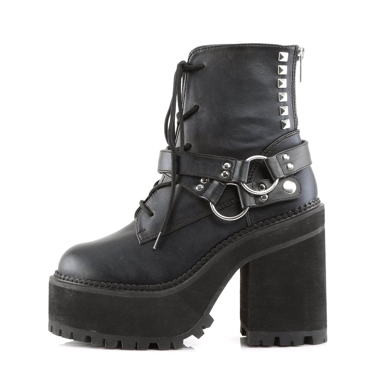 Black Demonia Assault-101 Vegan Leather Women's Ankle Boots | 53JMTK