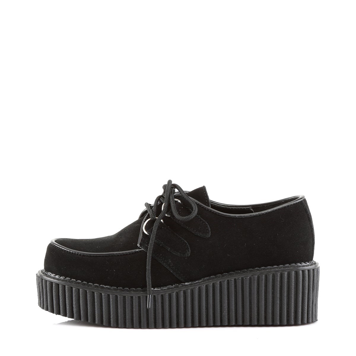 Black Demonia Creeper-101 Suede Women's Creepers Shoes | 35CKOX