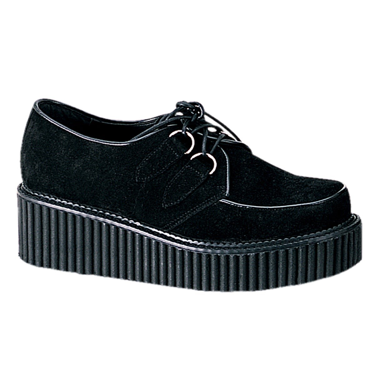 Black Demonia Creeper-101 Suede Women\'s Creepers Shoes | 35CKOX