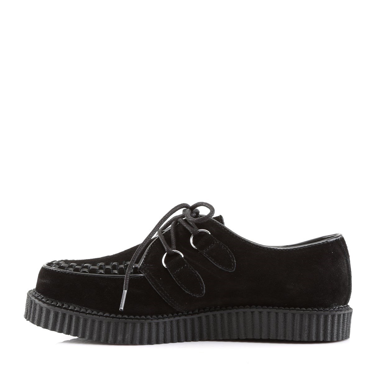 Black Demonia Creeper-602S Suede Women's Creepers Shoes | 53AMOS