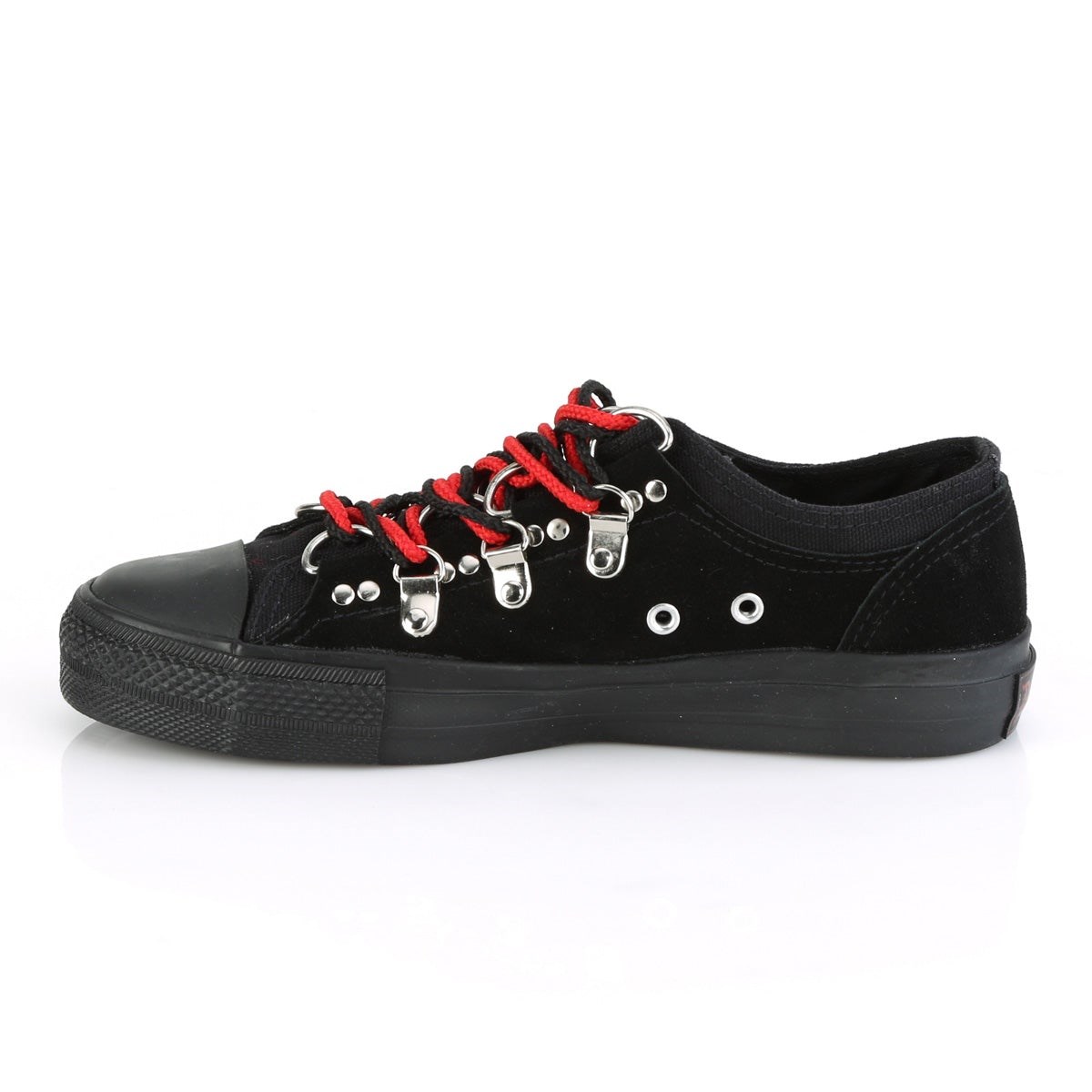 Black Demonia Deviant-05 Canvas-Suede Men's Sneakers | 41BLSU