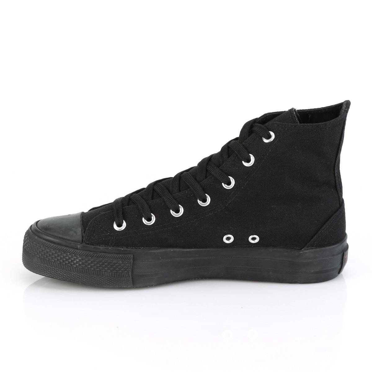 Black Demonia Deviant-101 Canvas Men's Sneakers | 91TUZN