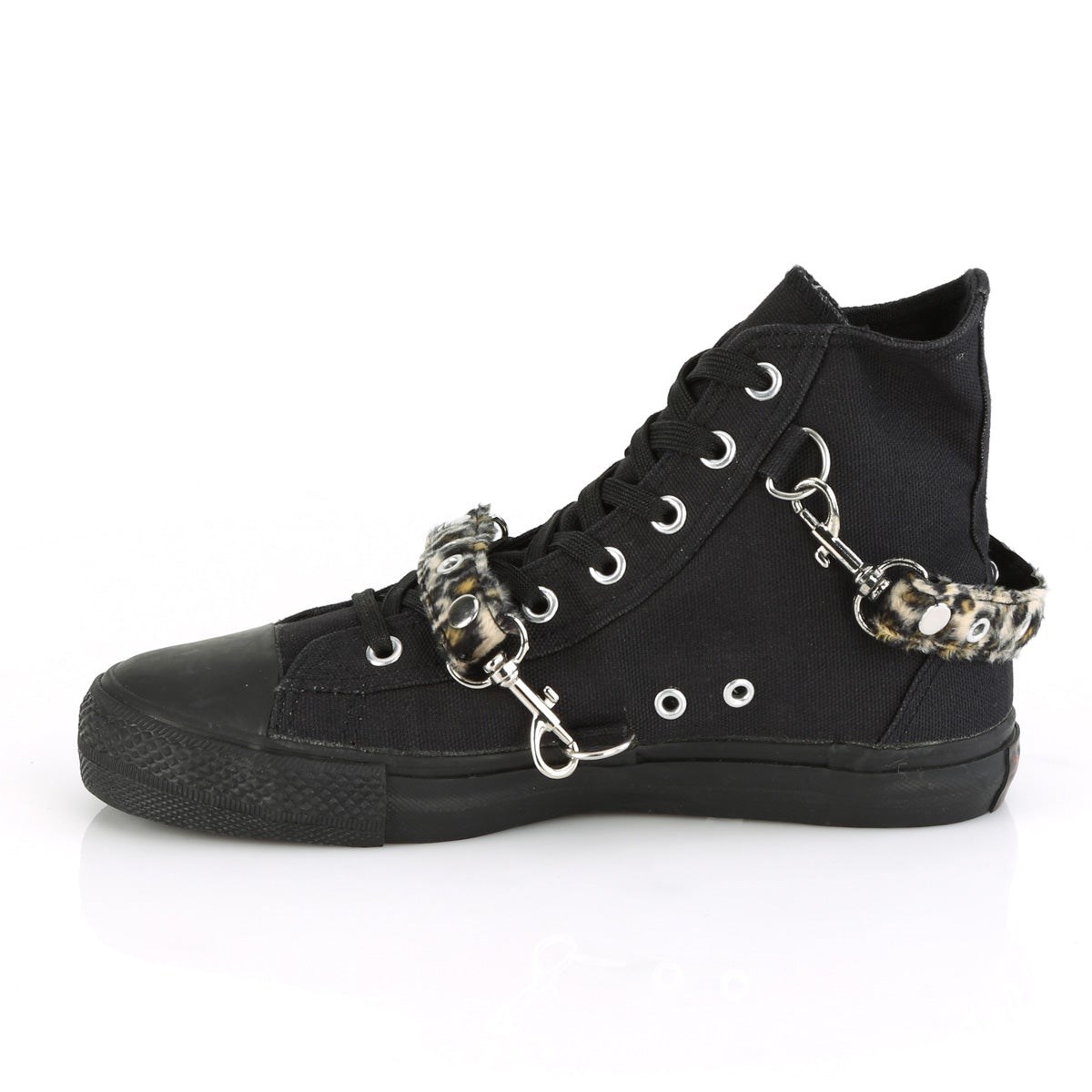 Black Demonia Deviant-107 Canvas Men's Sneakers | 35TPGA