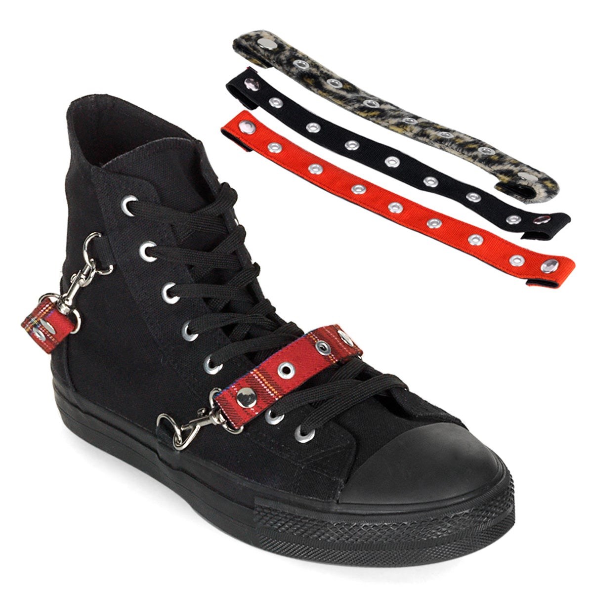 Black Demonia Deviant-107 Canvas Men\'s Sneakers | 35TPGA