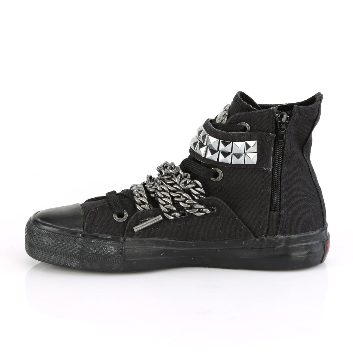 Black Demonia Deviant-110 Canvas Men's Sneakers | 94CHIZ