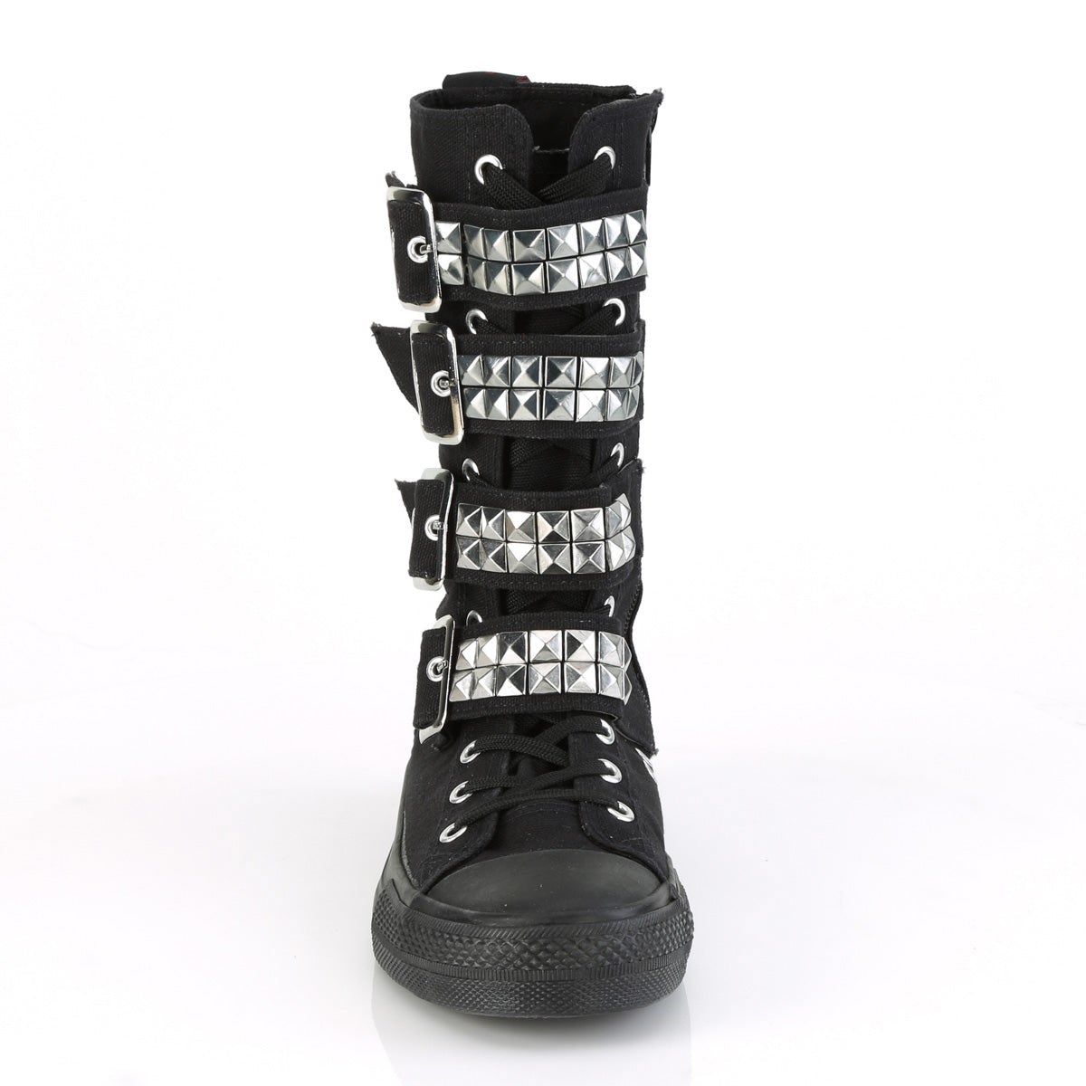 Black Demonia Deviant-203 Canvas Women's Sneakers | 12UEXF