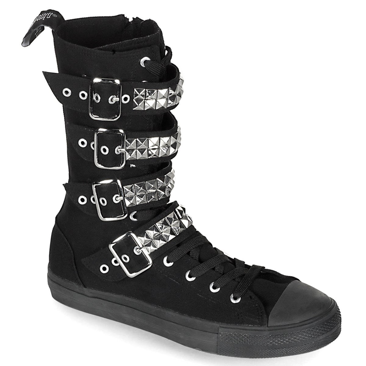 Black Demonia Deviant-203 Canvas Women\'s Sneakers | 12UEXF