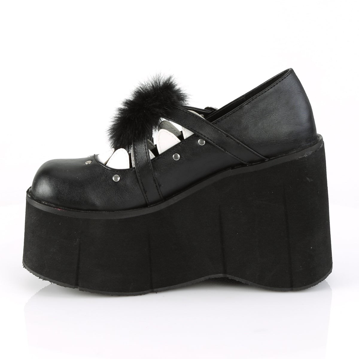 Black Demonia Kera-11 Vegan Leather Women's Mary Jane Shoes | 28TXYZ