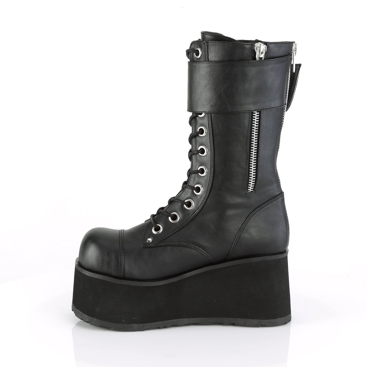 Black Demonia Petrol-150 Vegan Leather Men's Ankle Boots | 24NGKT