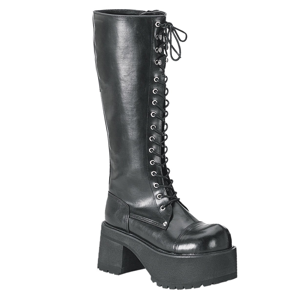 Black Demonia Ranger-302 Vegan Leather Women\'s Knee-high Boots | 19XHQA