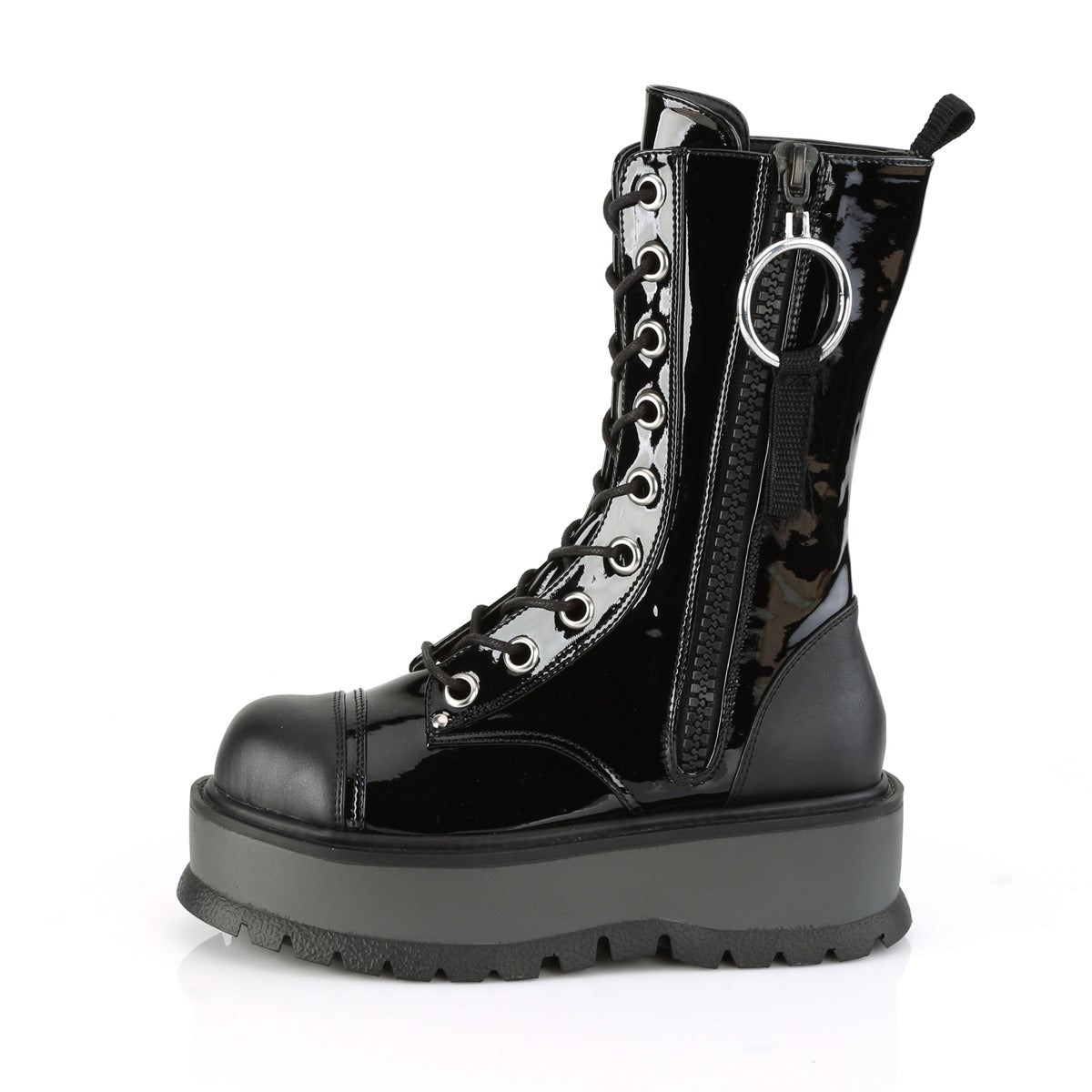 Black Demonia Slacker-220 Vegan Leather Women's Ankle Boots | 31VHTJ