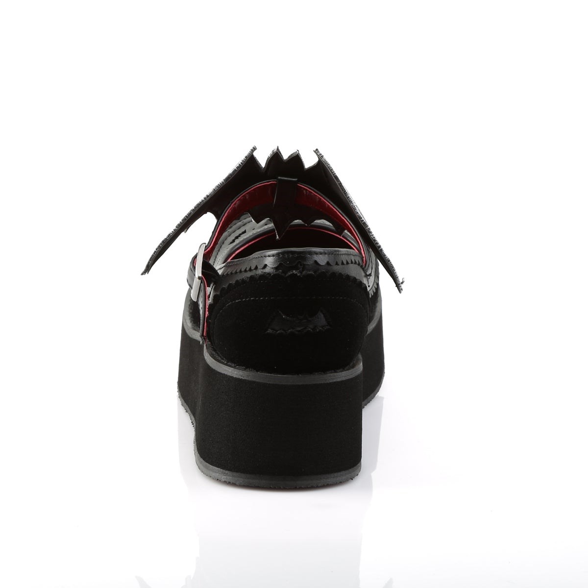 Black Demonia Sprite-09 Vegan Leather-Velvet Women's Mary Jane Shoes | 51BDHT