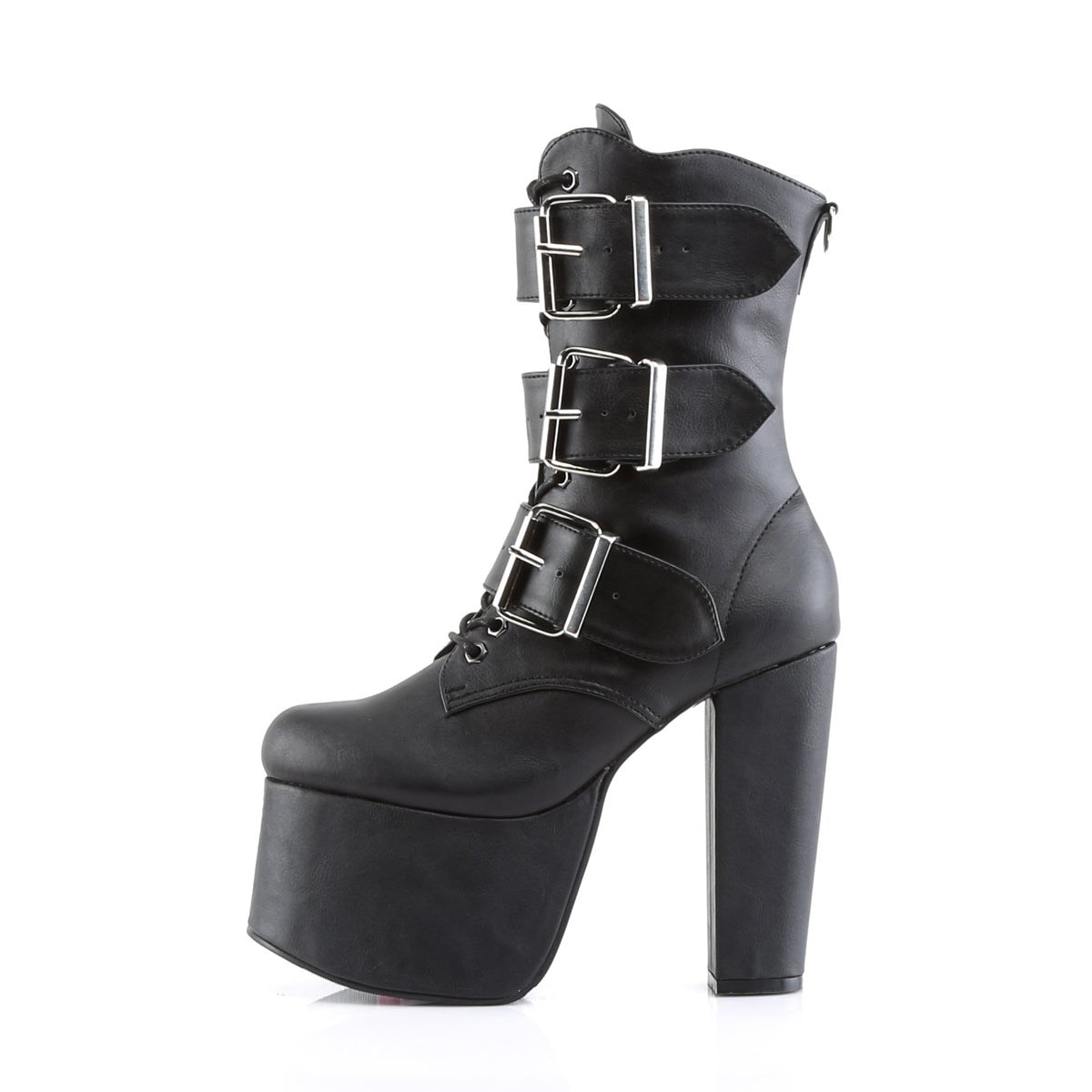 Black Demonia Torment-703 Vegan Leather Women's Ankle Boots | 40AKDP