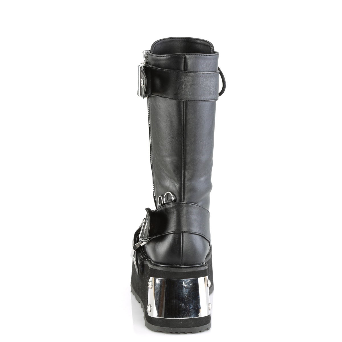 Black Demonia Trashville-250 Vegan Leather Women's Knee-high Boots | 36WIFN