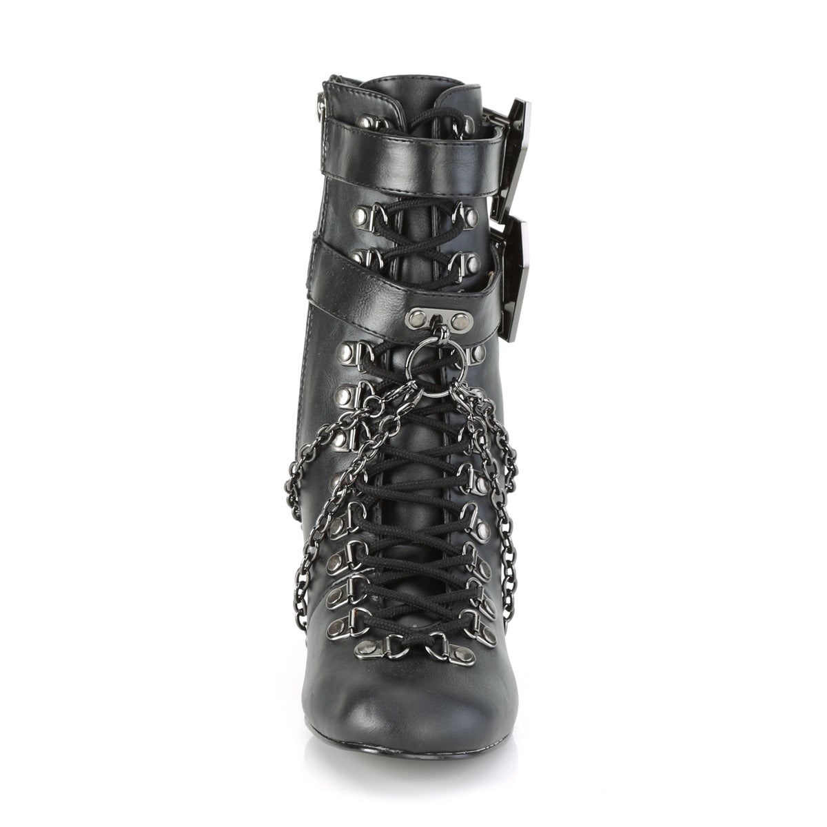 Black Demonia Vivika-128 Vegan Leather Women's Ankle Boots | 61BMFJ