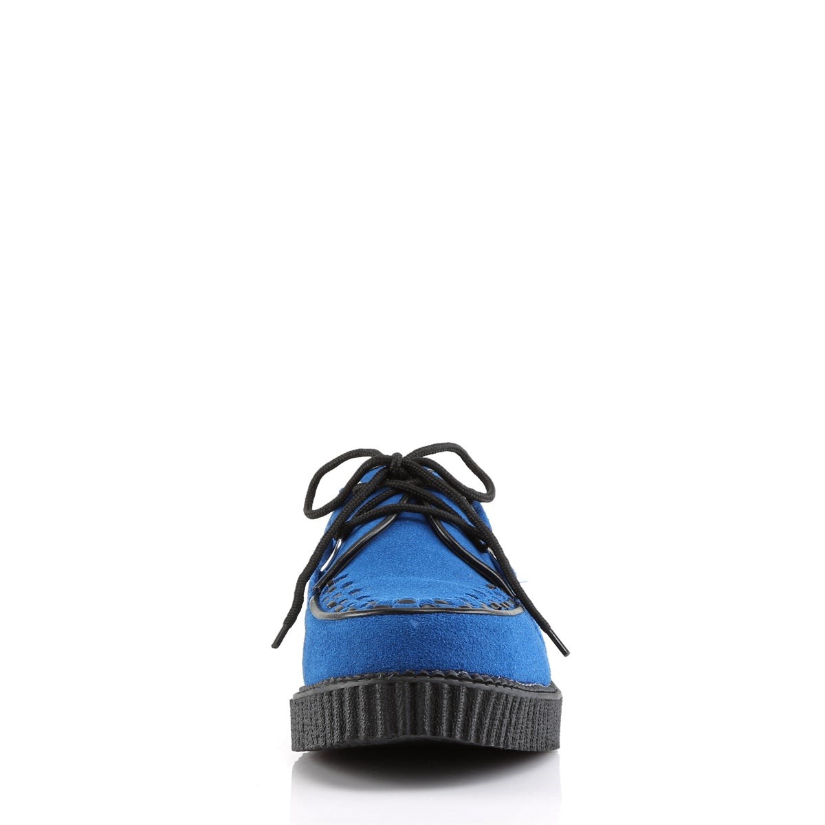 Blue Demonia Creeper-602S Suede Women's Creepers Shoes | 74QBGL