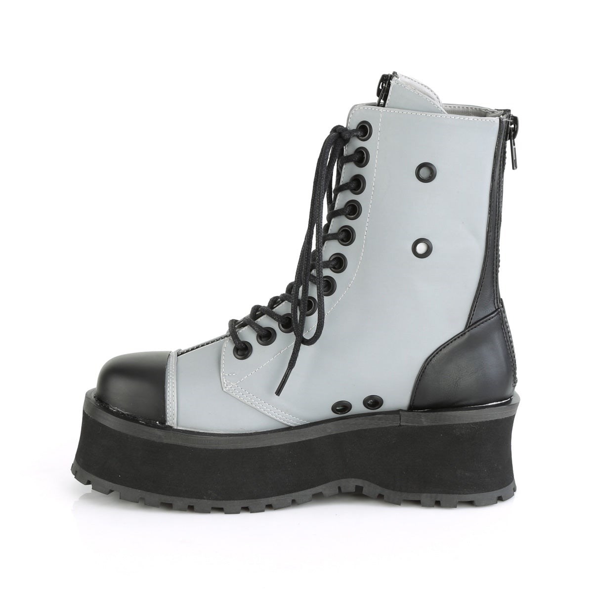 Grey Demonia Gravedigger-10 Reflective Men's Ankle Boots | 60JAEV