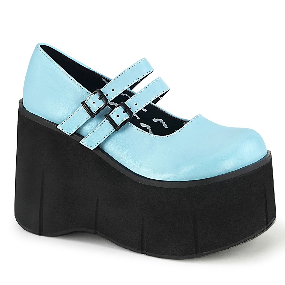 Light Blue Demonia Kera-08 Vegan Leather Women\'s Mary Jane Shoes | 54MJCB