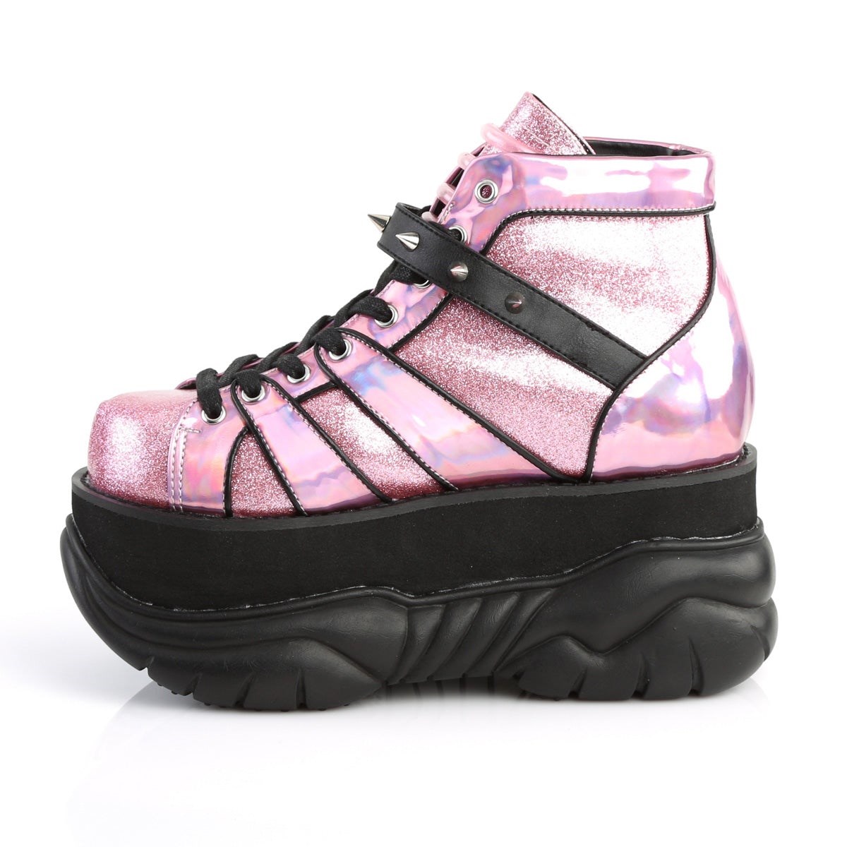 Pink Demonia Neptune-100 Glitter Women's Ankle Boots | 12PSXJ