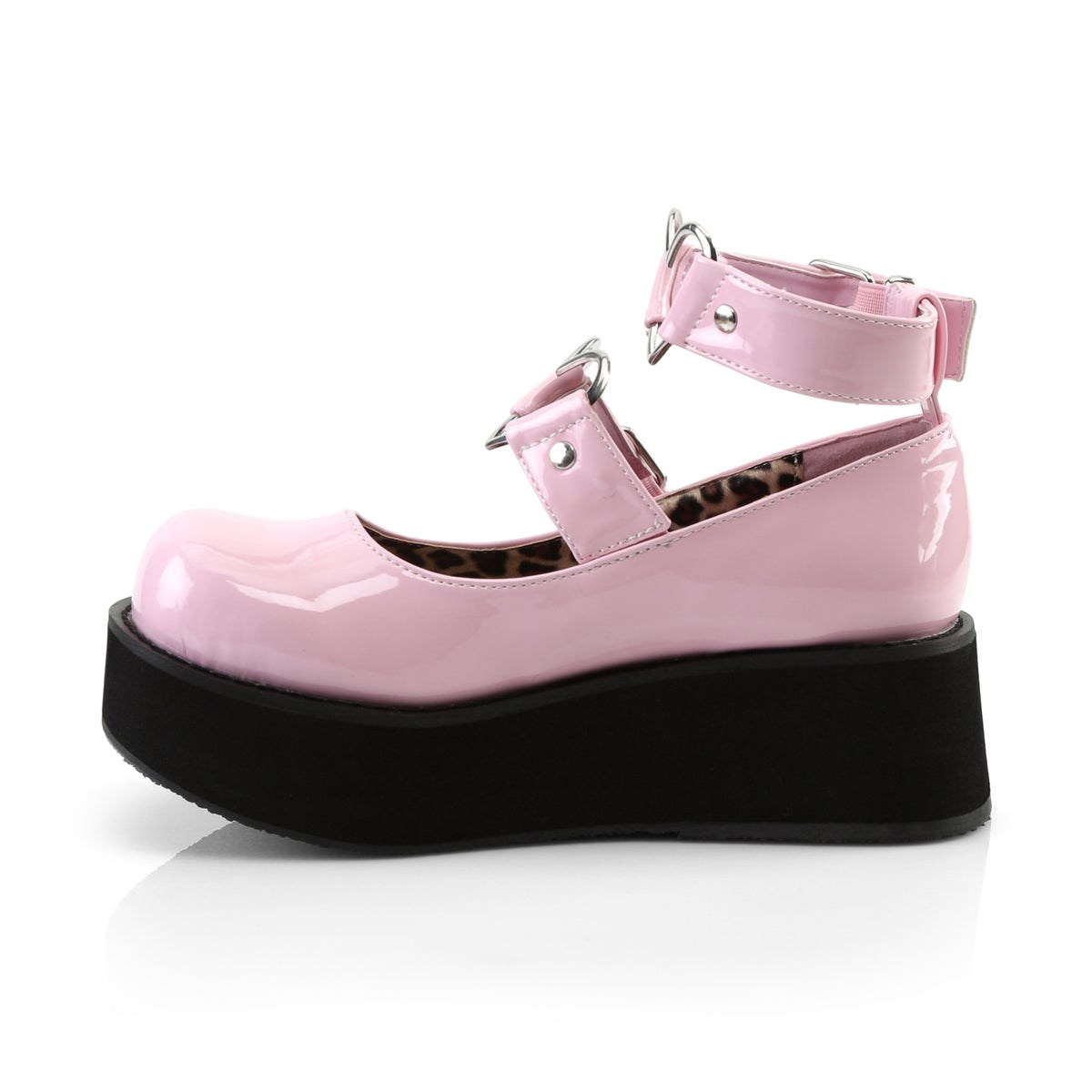 Pink Demonia Sprite-02 Patent Women's Mary Jane Shoes | 26ONRV