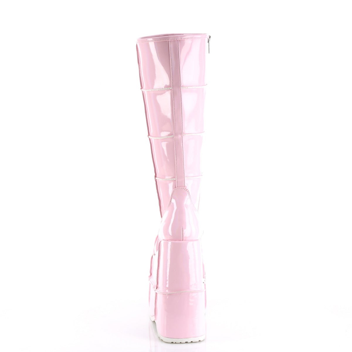 Pink Demonia Stack-301 Hologram Men's Knee-high Boots | 93WLOV