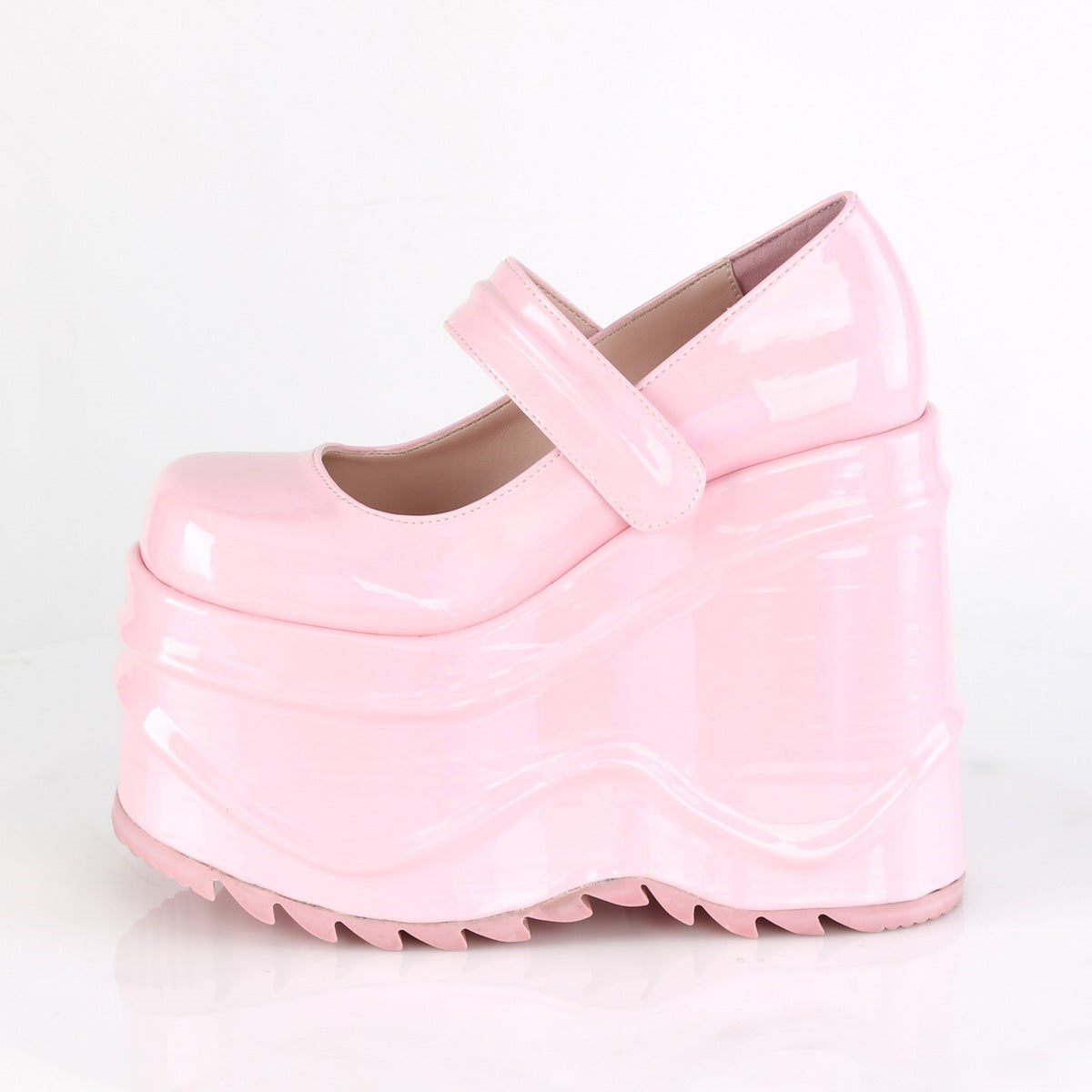 Pink Demonia Wave-32 Hologram Women's Mary Jane Shoes | 93RPFC