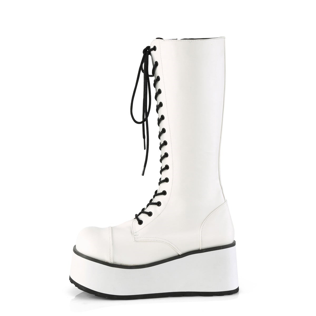 White Demonia Trashville-502 Vegan Leather Men's Over-the-knee Boots | 26DSEP