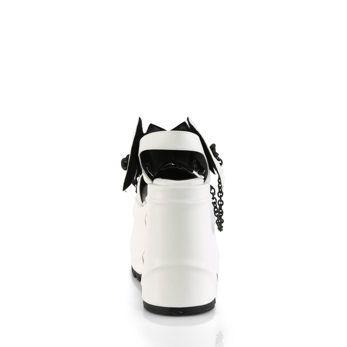 White Demonia Wave-20 Vegan Leather Women's Sandals | 07MRWS